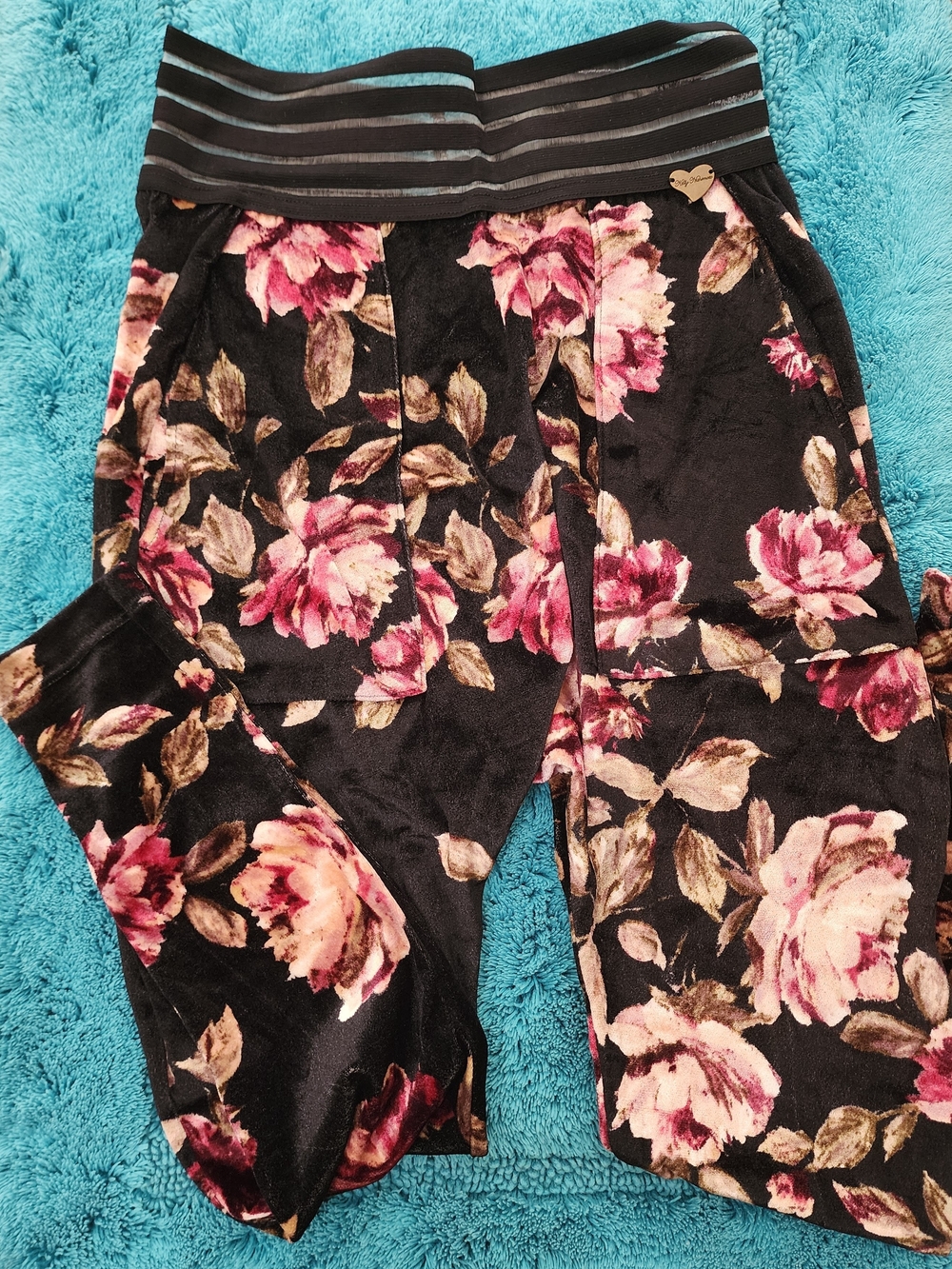 Cute Booty Lounge Leggings Rose Parade Harem Booty Small